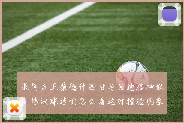 果阿后卫桑德什西甘与吕迪格神似引热议球迷们怎么看这对撞脸现象